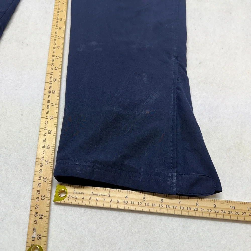 Vintage Y2K Nike Track‎ Pants Windbreaker Joggers Fleece Lined Navy Blue Mens XL